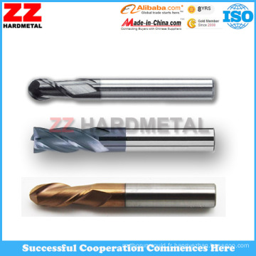 ISO Tungsten Carbide End Mills for Cutting (45HRC, 55HRC, 65HRC)